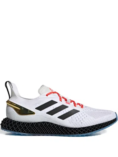 Adidas Originals Low-top Mesh-panel Sneakers In White