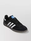 Adidas Originals Low-top Rubber Sole Sneakers With Contrast Stripes In Black
