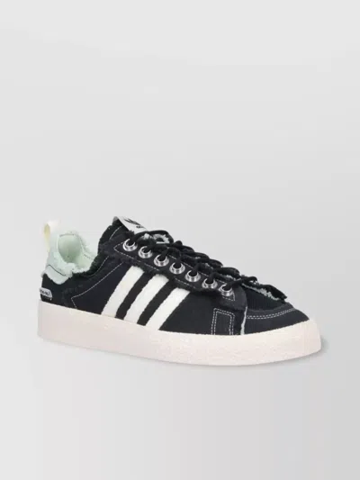Adidas Originals Low Top Sneakers Featuring Textured Sole In Black