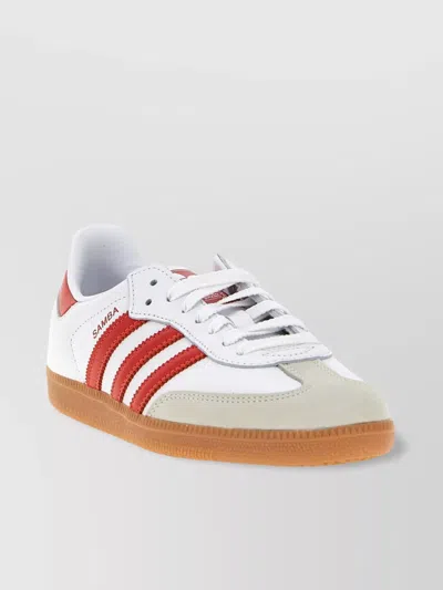 Adidas Originals Low-top Sneakers With Rubber Sole And Stripes In White
