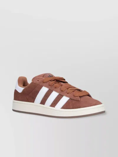 Adidas Originals Low Top Suede Sneakers With Rubber Sole In Brown