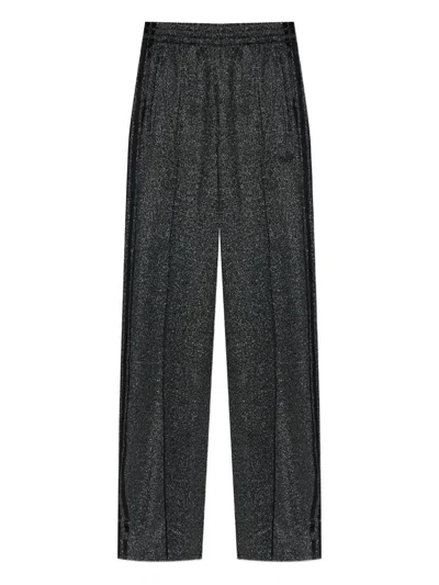 Adidas Originals Lurex® Firebird Track Pants In Black