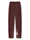 Adidas Originals Lurex® Firebird Track Pants In Brown