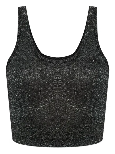 Adidas Originals Lurex® Sleeveless Top In Black
