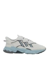 Adidas Originals Man Sneakers Sky Blue Size 6.5 Leather In Blue