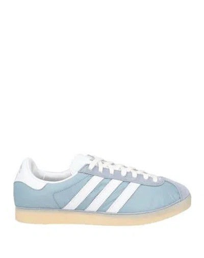 Adidas Originals Man Sneakers Slate Blue Size 8.5 Leather, Textile Fibers