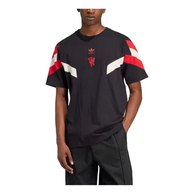 Adidas Originals Manchester United Fc Originals T-shirt 'black Red'