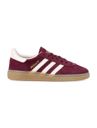 Adidas Originals Maroon Handball Spezial Womans Sneakers In Burgundy