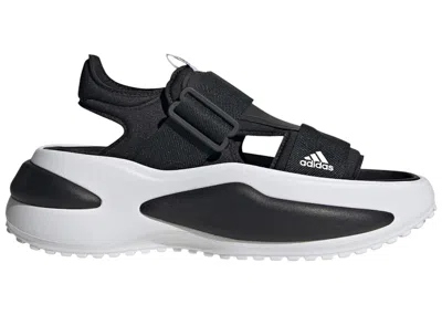 Pre-owned Adidas Originals Mehana Sandals (women's) Sneakers In Core Black/cloud White In Multi