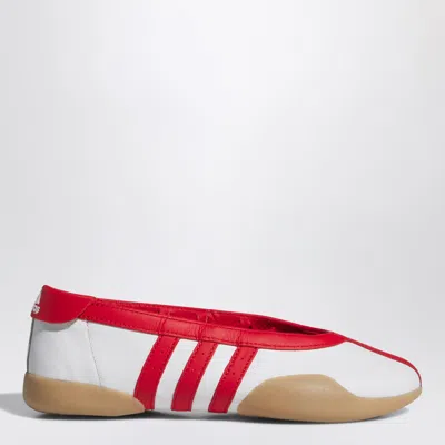 ADIDAS ORIGINALS MEI CLOUD WHITE/BETTER SCARLET TAEKWONDO TRAINERS