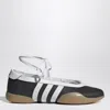 Adidas Originals Womens Adidas Taekwondo Mei Leather Ballet Flats In Black