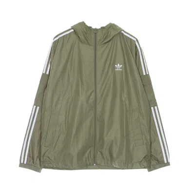 Adidas Originals Men's 3 Stripes Classic Windbreaker Orbit Green Windbreaker