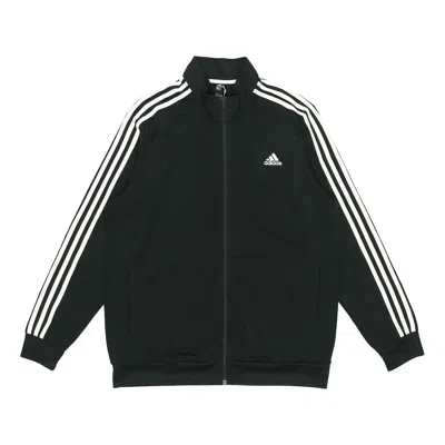 Adidas Originals Men's Adidas 3s Tt Tric Stripe Sports Stand Collar Jacket Autumn Black