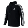 Adidas Originals Men's Adidas 3s Wb Training Sports Hooded Logo Jacket Autumn Black