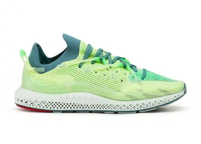 Pre-owned Adidas Originals Men's Adidas 4d Fusio Sneakers In Semi Frozen Yellow/hazy Emerald/dove Grey In Multi