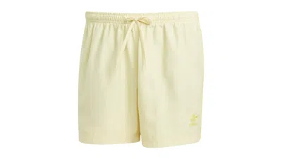 Pre-owned Adidas Originals Men's Adidas Adicolor 3stripes 5inch Swim Shorts In Powder Yellow
