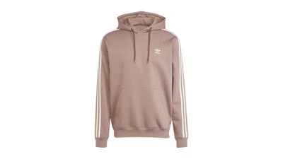 Pre-owned Adidas Originals Men's Adidas Adicolor Classics 3stripes Hoodie In Trace Brown