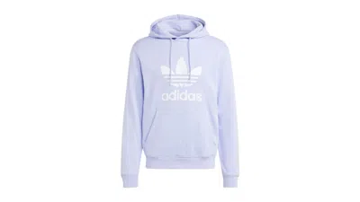 Pre-owned Adidas Originals Men's Adidas Adicolor Classics Trefoil Hoodie In Violet Tone