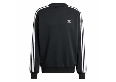 Pre-owned Adidas Originals Men's Adidas Adicolor Oversized Crew Sweatshirt In Black