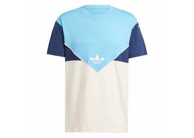 Pre-owned Adidas Originals Men's Adidas Adicolor Seasonal Archive Tee Shirt In Semi Blue Burst/wonder White/night Indigo