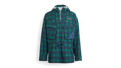 Pre-owned Adidas Originals Men's Adidas Adidas Windbreaker In Night Indigo/mineral Green