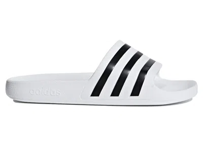 Pre-owned Adidas Originals Men's Adidas Adilette Aqua Slides Sneakers In Cloud White/core Black In Multi