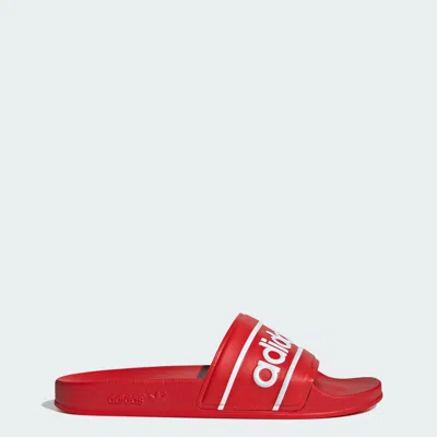 Adidas Originals Adidas Adilette Slide Sandal In Red