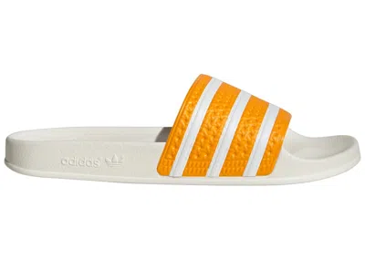 Pre-owned Adidas Originals Men's Adidas Adilette Slides Sneakers In Team Colleg Gold/cloud White/off White