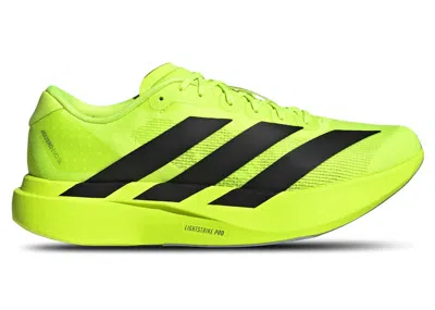 Pre-owned Adidas Originals Men's Adidas Adizero Evo Sl Sneakers In Lucid Lemon/core Black/metallic Silver