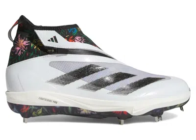 Pre-owned Adidas Originals Men's Adidas Adizero Impact+ Baseball Julio Rodriguez Sneakers In Cloud White/core Black/bright Blue In Multi