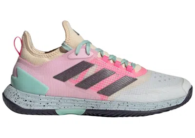 Pre-owned Adidas Originals Men's Adidas Adizero Ubersonic 4.1 Sneakers In Crystal White/aurora Met./semi Flash Aqua