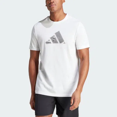 Adidas Originals Men's Adidas Aeroready Tennis Graphic Tee In White