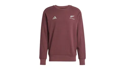 Pre-owned Adidas Originals Men's Adidas All Blacks Crew Sweatshirt In Aurora Ruby/brown In Multi
