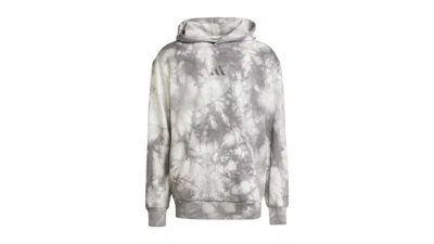 Pre-owned Adidas Originals Men's Adidas All Szn Fleece Washed Hoodie In Grey Four