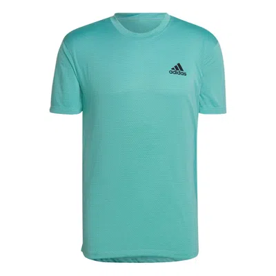 Adidas Originals Men's Adidas Alphabet Logo Printing Round Neck Short Sleeve Green T-shirt