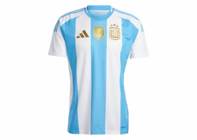 Pre-owned Adidas Originals Men's Adidas Argentina 24 Home Jersey In White/blue Burst In Multi