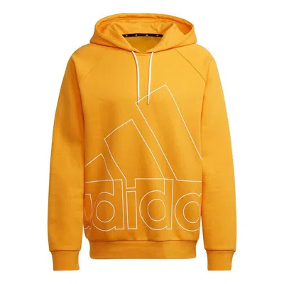 Adidas Originals Men's Adidas Big Lo Hd Fl Hollow Out Large Logo Printing Pullover Sports Gold Color In Pattern