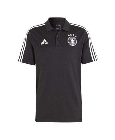 Adidas Originals Men's Adidas Black Germany National Team Dna Aeroready Polo Shirt