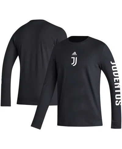 Adidas Originals Men's Adidas Black Juventus Team Crest Long Sleeve T-shirt
