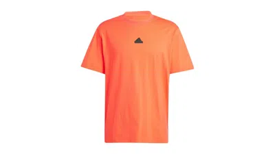 Pre-owned Adidas Originals Men's Adidas Brand Love T-shirt In Bright Red