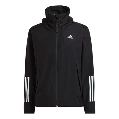 Adidas Originals Men's Adidas Bsc 3s R.r Jkt Sports Storage Simple Hooded Jacket Black