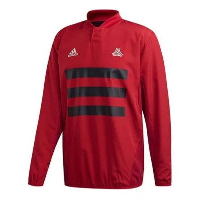 Adidas Originals Men's Adidas Casual Sports Pullover Long Sleeves Red T-shirt