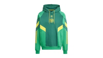 Pre-owned Adidas Originals Men's Adidas Celtic Fc Hoodie In Team Dark Green