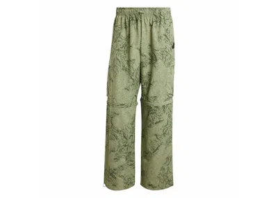 Pre-owned Adidas Originals Men's Adidas City Escape Premium Zipoff Cargo Pants In Tent Green