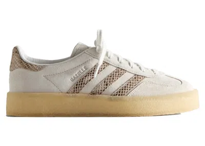 Pre-owned Adidas Originals Men's Adidas Clarks 8th Street Gazelle Indoor By Ronnie Fieg Kithmas Sneakers In Crystal White/brown