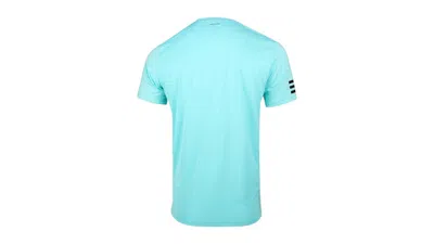 Pre-owned Adidas Originals Men's Adidas Club Striped Crew Neck Short Sleeve T-shirt In Light Blue