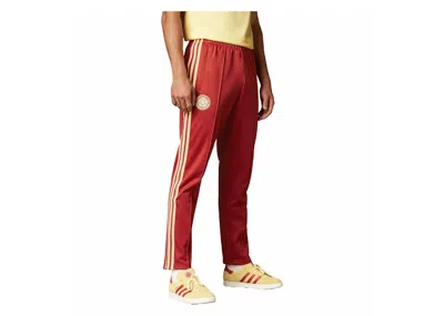 Pre-owned Adidas Originals Men's Adidas Colombia Beckenbauer Track Pants In Tribe Orange/almost Yellow