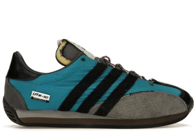 Pre-owned Adidas Originals Men's Adidas Country Og Low Song For The Mute Sneakers In Active Teal/core Black/ash