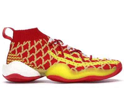 Pre-owned Adidas Originals Men's Adidas Crazy Byw Pharrell Chinese New Year (2019) Sneakers In Scarelet Red/yellow/white