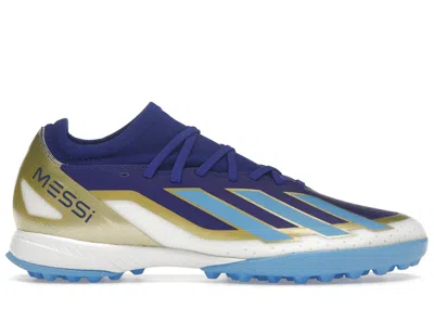 Pre-owned Adidas Originals Men's Adidas Crazyfast Messi League Turf Sneakers In Lucid Blue/blue Burst/cloud White In Multi